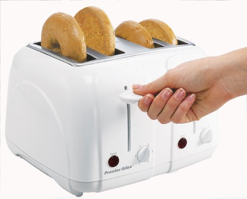 Proctor Silex 4-Slice Toaster (White) | 24203Y