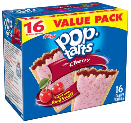 Pop-Tarts, Frosted Cherry, 16-Count Tarts (Pack of 8)