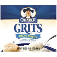 Quaker Quick 5 Minutes Grits 24 oz (Pack of 12)