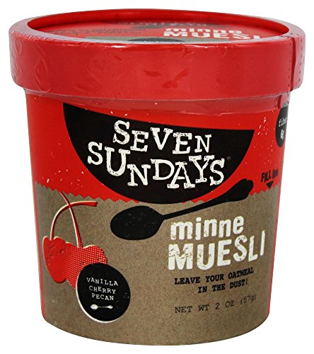 Seven Sundays Vanilla Cherry Pecan Muesli Cup, 2 Ounce (Pack of 6)
