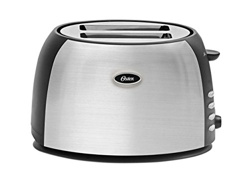 Oster TSSTJC5BBK 2-Slice Toaster, Brushed Stainless Steel