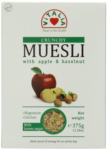 Vitalia Hazelnut Muesli, Apple, 13.3 Ounce (Pack of 6)