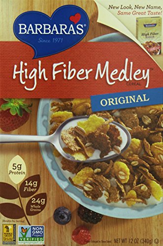 Barbara’s High Fiber Medley Cereal, Original, 12 Ounce (Pack of 6)