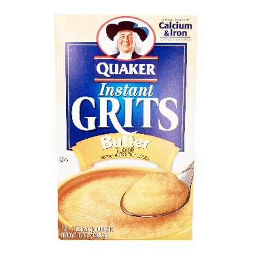 Quaker Instant Grits Real Butter 12oz – 6 Unit Pack