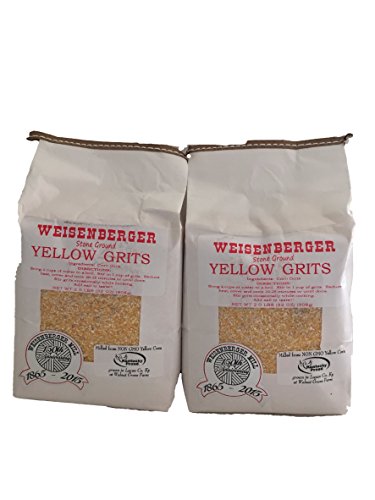 Weisenberger Mills Southern Yellow Grits Non Gmo – A Ky Proud Product 2lb ea Pkg 2 Packs