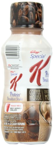 Kellogg’s Special K Coffee House Breakfast Shake, Chocolate Mocha,  4 Count, 10 Ounce Bottles, (Pack of 6)