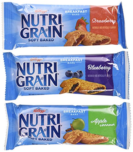 Nutri-Grain-Kellogg’s Cereal Bars Variety Pack, 1.3 oz, 48-Count