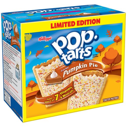 Kellogg’s Pop-Tarts – Pumpkin Pie (Limited Edition) – 12 Toaster Pastries, 21.1-oz. Box