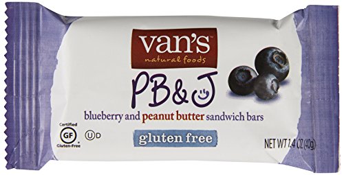 Van’s Gluten Free Snack Bars, PB&J and Blueberry, 7.05 Ounce