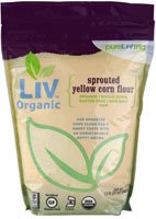 Pure Living Liv Organic Sprouted Yellow Corn Flour — 24 oz
