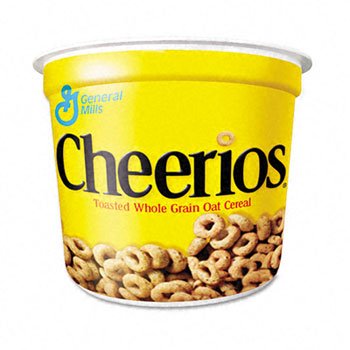 Cheerios Breakfast Cereal, Six Single-Serve 1.3oz Cups(6-Pack)