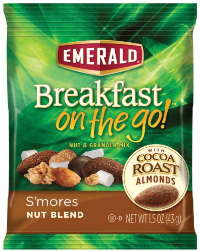 Emerald Breakfast on the Go! Blend and Granola Mix, S’Mores Nut, 7.5 Ounce