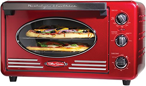 Nostalgia RTOV220RETRORED Retro Series Convection Toaster Oven