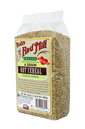 Bob’s Red Mill Organic 6 Grain Hot Cereal, 24-Ounce (Pack of 4)