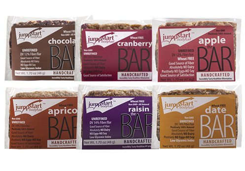 Jumpstart Bodyfuel All Natural Wheat Free Energy Bars Variety Pack, 1.7 Ounce (Pack of 12)