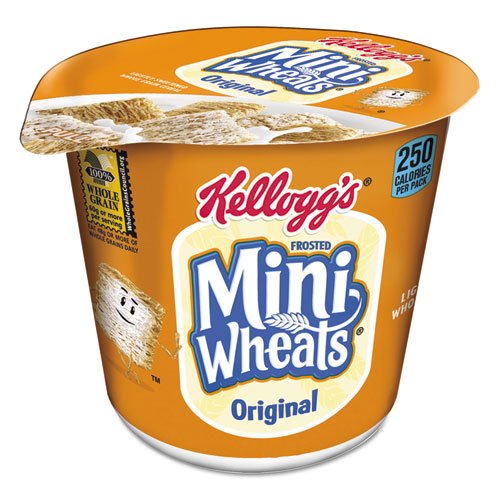 Kellogg’s Breakfast Cereal, Frosted Mini Wheats, Single-Serve, 6 Cups/Box