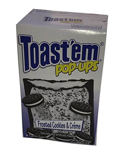 Toast Em Pop Ups Breakfast Toaster Pastries Cookies and Creme Flavored