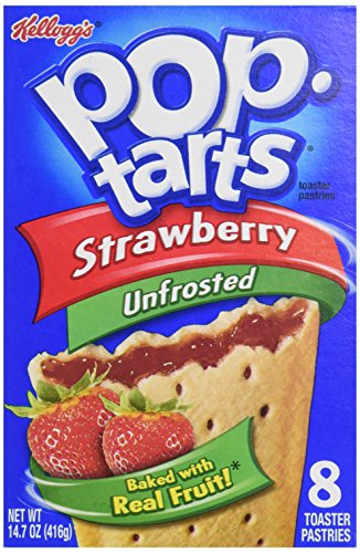 Kellogg’s Pop-Tarts Strawberry Plain, 8 ct, 14.7 oz