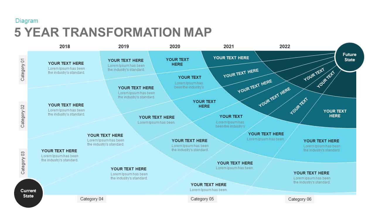 5 Year Map Template For PowerPoint Keynote 5 Year Map Template For Powerpoint 