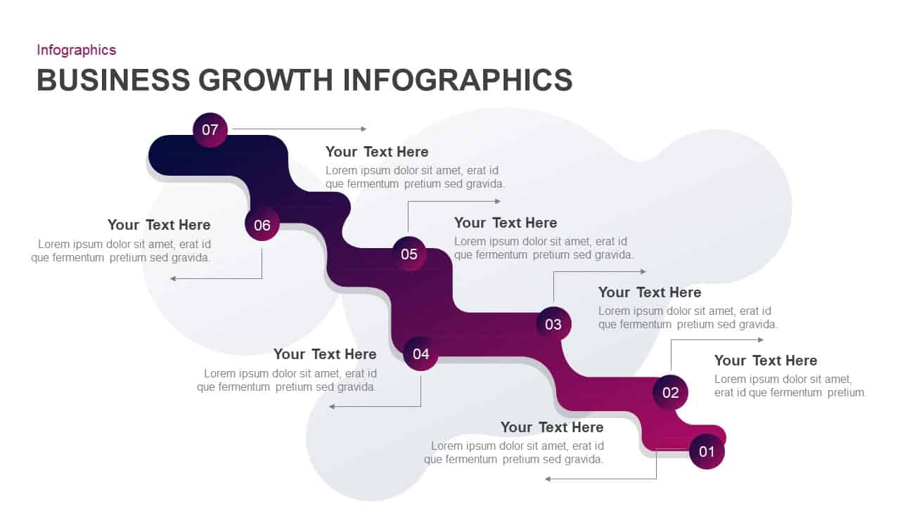 Business Growth Infographic Template For Powerpoint Keynote
