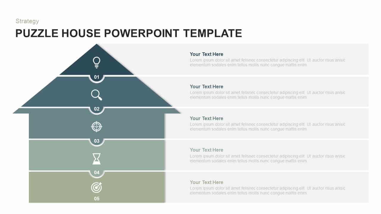 House Puzzle Template For Powerpoint Keynote Slidebazaar
