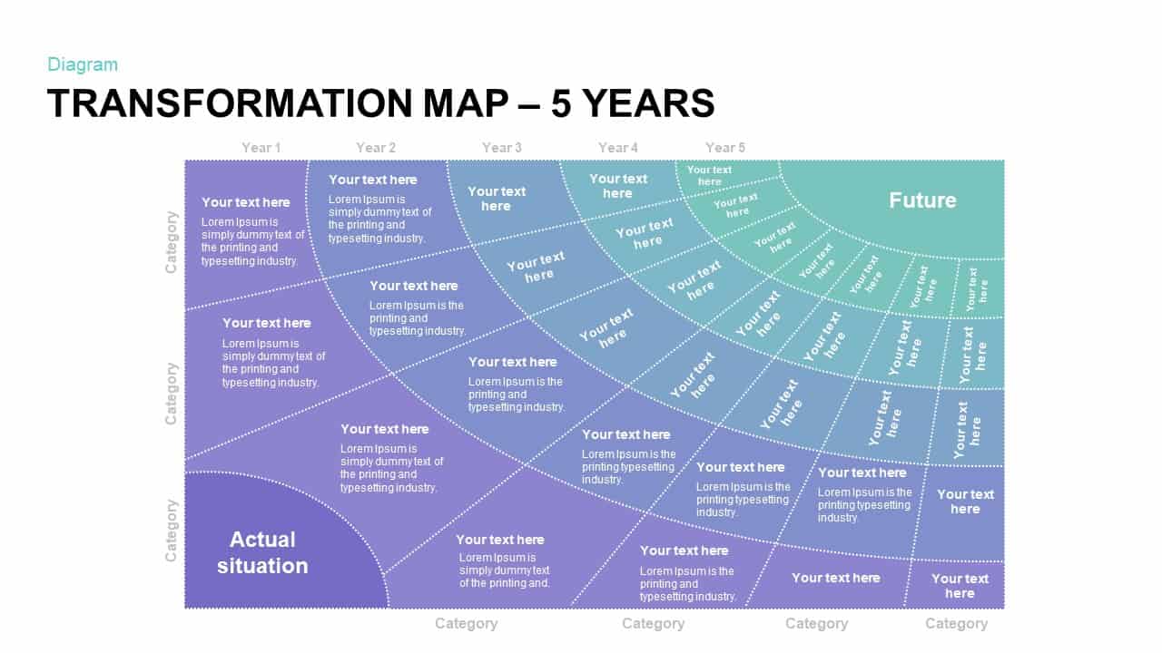 Map PowerPoint Template 2 3 4 5 Year Slidebazaar 5 Year Map PowerPoint Template 32 