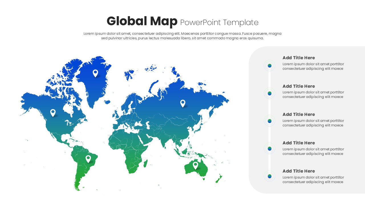 Liaoning Map Powerpoint Templates Free Powerpoint Templates Global Map PowerPoint Slide 