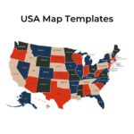 Free Editable USA Map With States PowerPoint Google Slides Editable USA Map 150x150 