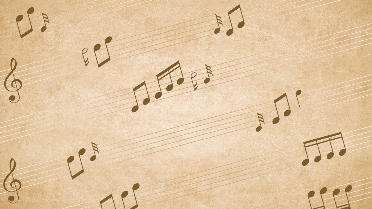 Free music powerpoint template background & google slides