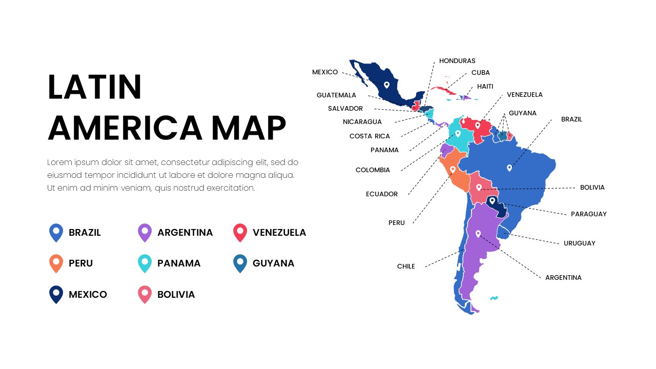 Esquema De Mapas De America Latina Latin America Map 