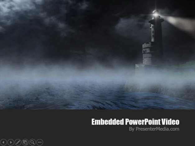 Lighthouse Powerpoint Template With Video Animation