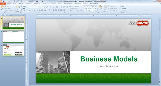 Free Corporate Business Powerpoint Template 16 9 Free Powerpoint Templates Slidehunter Com