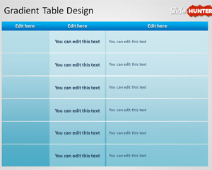 Free Tables Powerpoint Templates Free Ppt Powerpoint Backgrounds Slidehunter Com