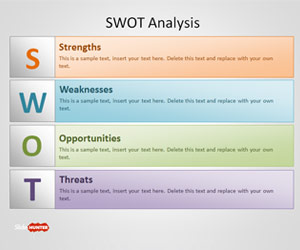 Free Swot Powerpoint Template Free Powerpoint Templates Slidehunter Com