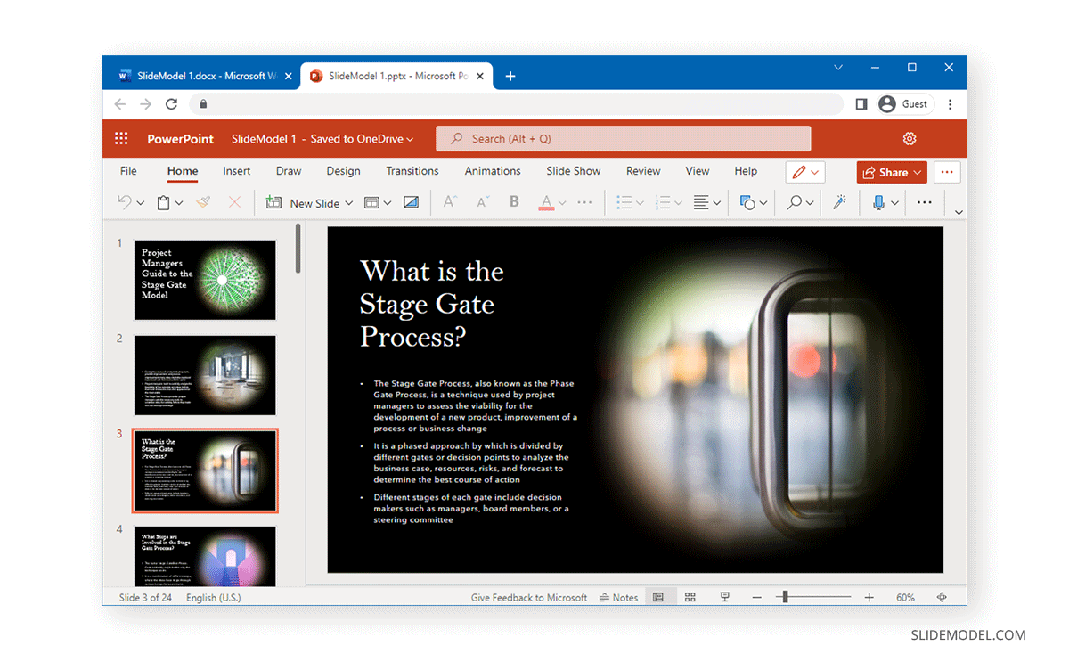 Change powerpoint to word doc