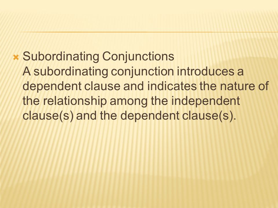 Conjunction - Presentation English Language