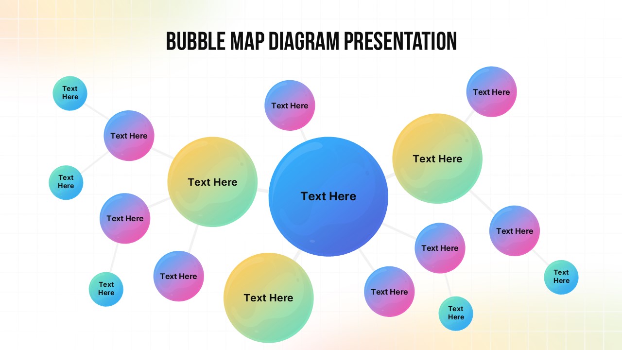 Gardner S Multiple Diagram For PPT Google Slides Bubble Map Template Powerpoint.