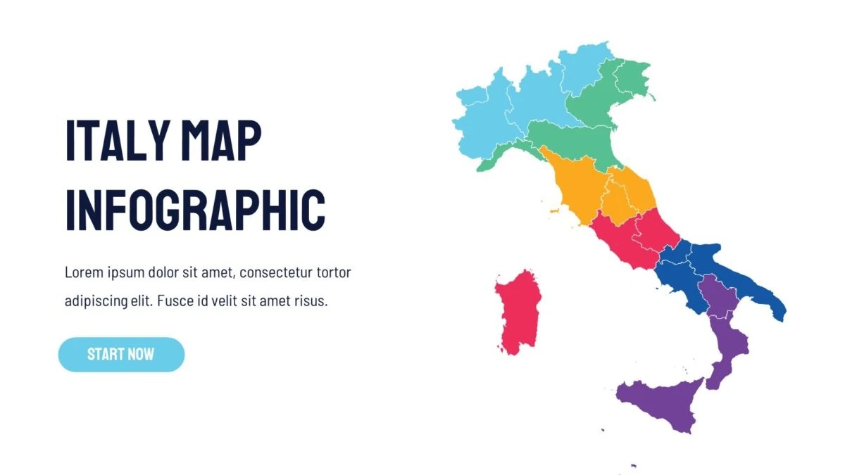 Italy Map Infographic Free PowerPoint & Google Slides Templates