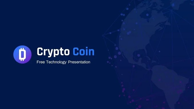 Crypto Coin PowerPoint Template Feature image