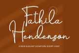 Product image of Fathila Hendedson || Signature Script Font