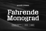 Product image of Fahrende Monograd || Typewriter Font