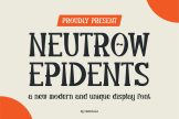 Product image of Newtrow Epidents || Display Font