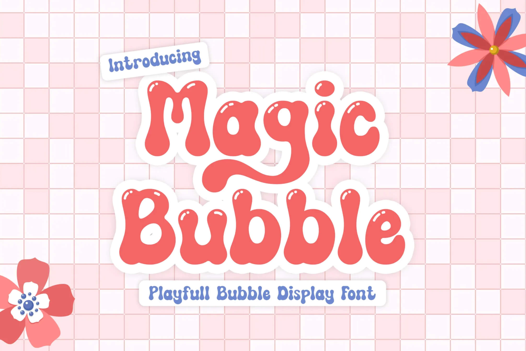 Playful Display font Magic Bubble