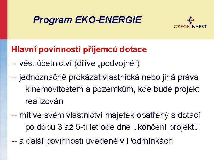 Implementace Programu Ekoenergie Oppi 2007 2013 Monosti Rozvoje