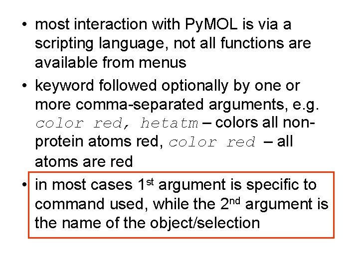 Introduction To Pymol Http Www Pymol Org Http