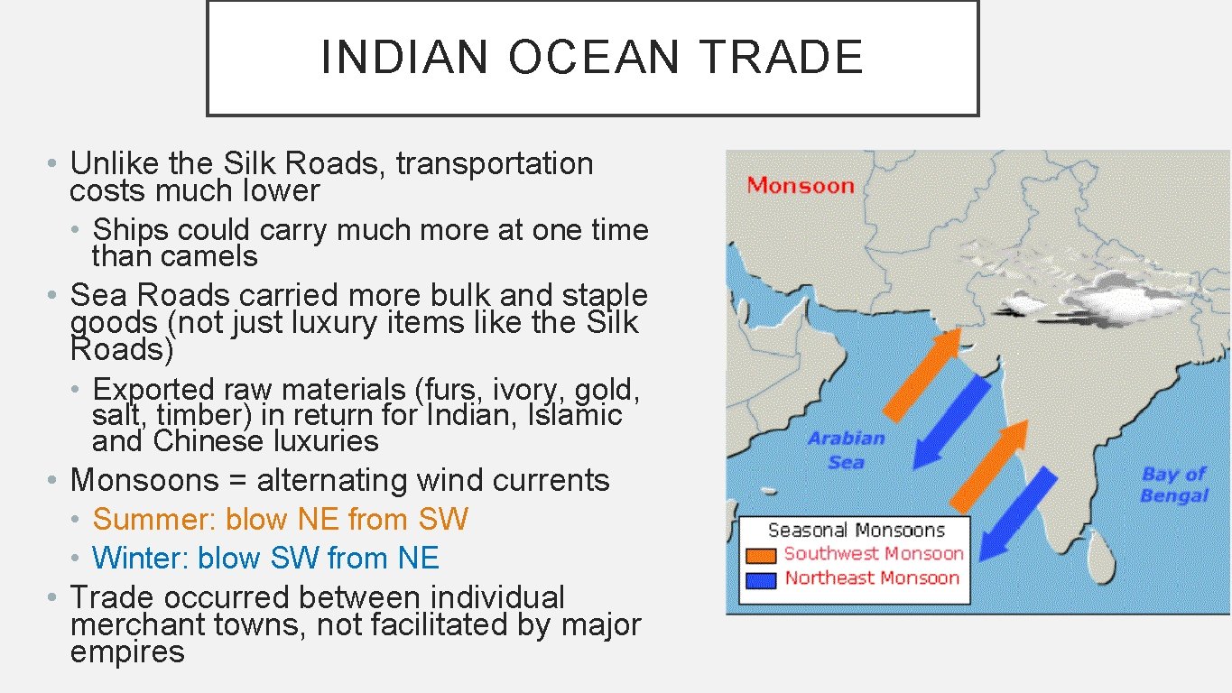 The Indian Ocean Trade A Classroom Simulation African Studies Center Boston University Southwest Asia Indian Ocean 1500-1750.