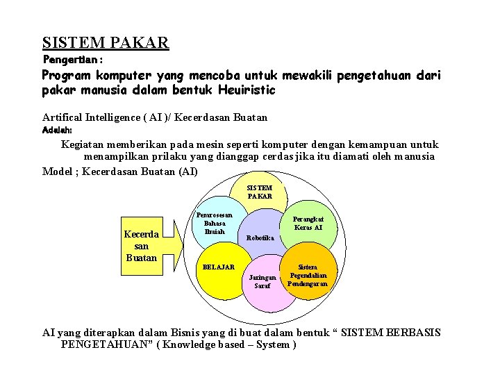 Contoh adalah x1 dan x2. Sistem Informasi Manajemen Untuk Pengambilan Keputusan Oleh Heru