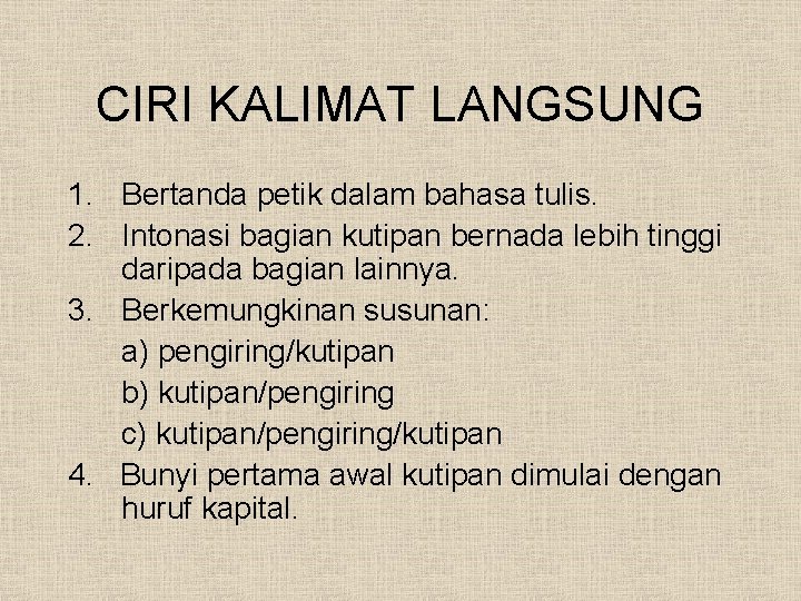 65 Contoh Kalimat Langsung Dan Tidak Langsung 