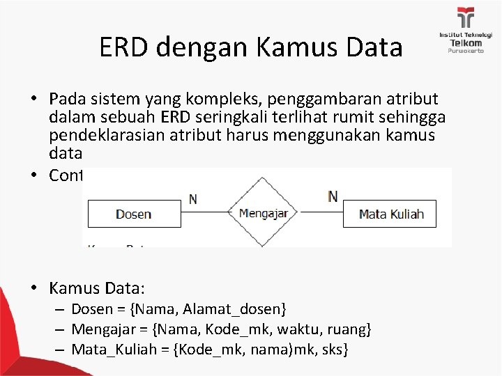 Sedangkan gelar merupakan contoh atribut multivalue. Erd Muhammad Nur Faiz Entity Relationship Diagram Erd