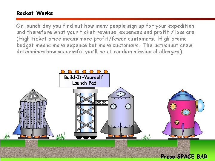 As you get your life back and save thousands. Rocket Works The Objective Is To Win Fame